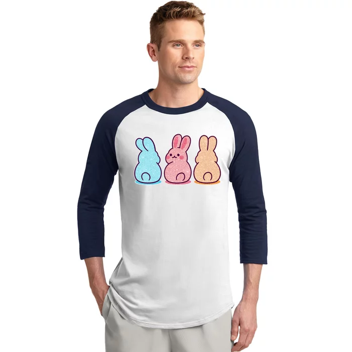 Kawaii Cute Easter Bunny Rabbits Baseball Sleeve Shirt