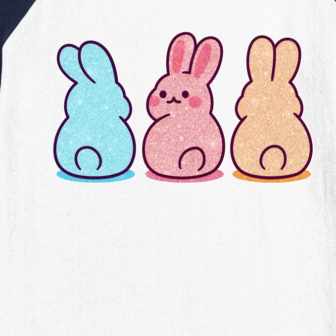 Kawaii Cute Easter Bunny Rabbits Baseball Sleeve Shirt