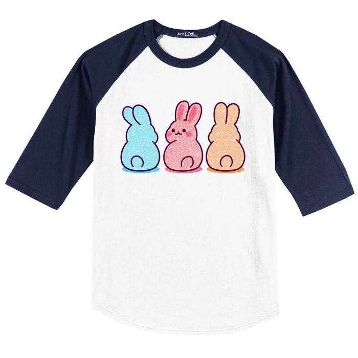 Kawaii Cute Easter Bunny Rabbits Baseball Sleeve Shirt