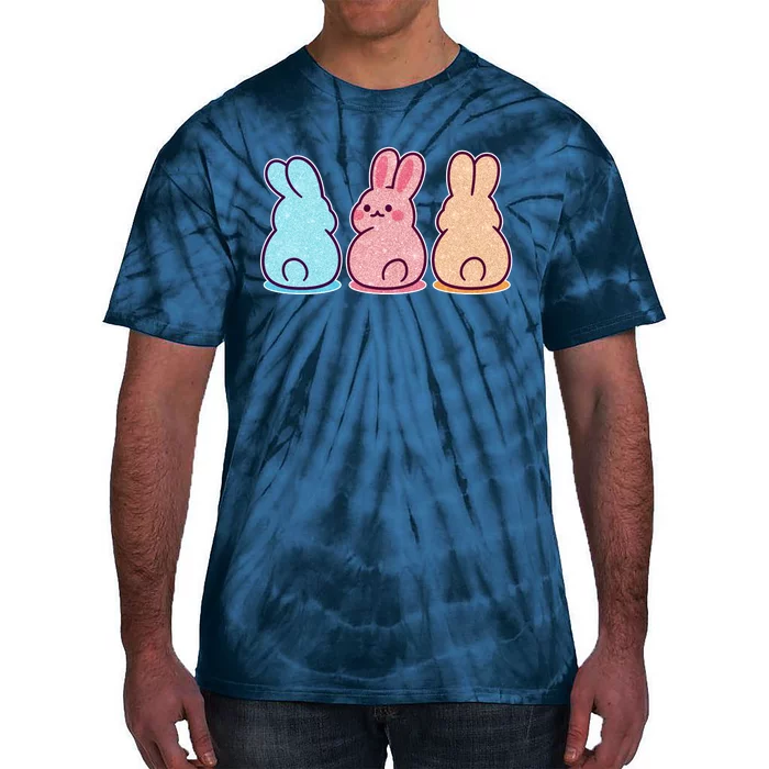 Kawaii Cute Easter Bunny Rabbits Tie-Dye T-Shirt