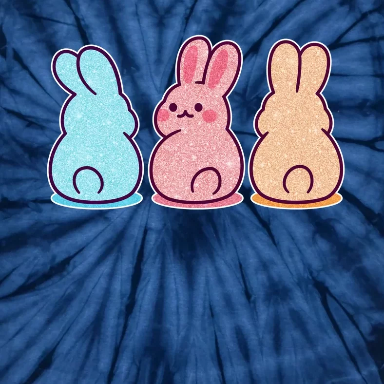 Kawaii Cute Easter Bunny Rabbits Tie-Dye T-Shirt