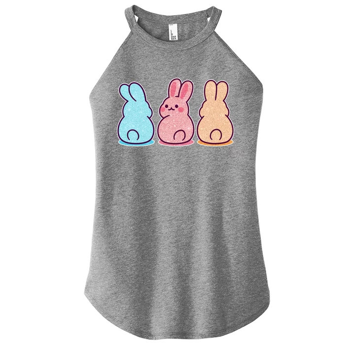 Kawaii Cute Easter Bunny Rabbits Women’s Perfect Tri Rocker Tank