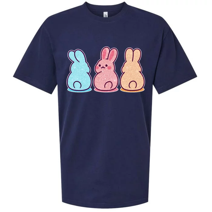 Kawaii Cute Easter Bunny Rabbits Sueded Cloud Jersey T-Shirt