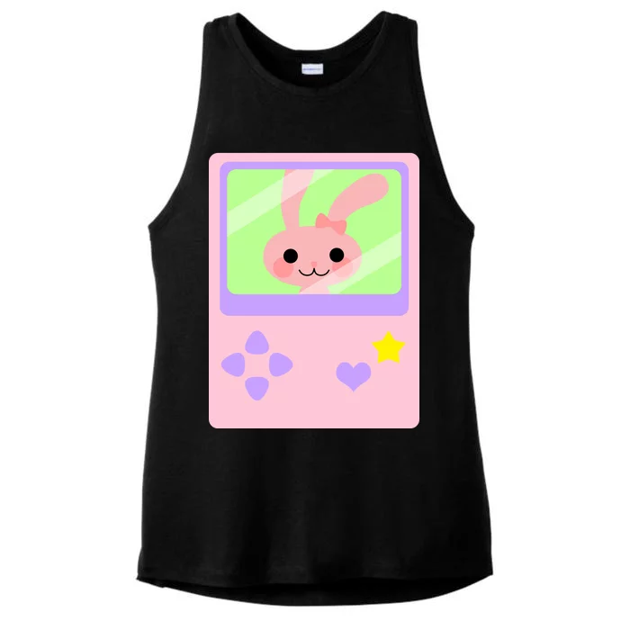 Kawaii Gamer Bunny Rabbit Ladies Tri-Blend Wicking Tank