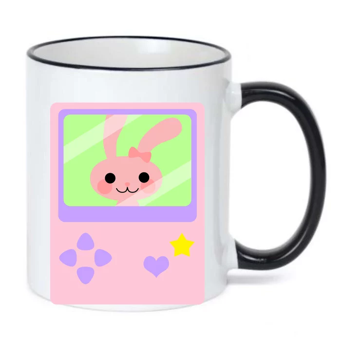 Kawaii Gamer Bunny Rabbit Black Color Changing Mug