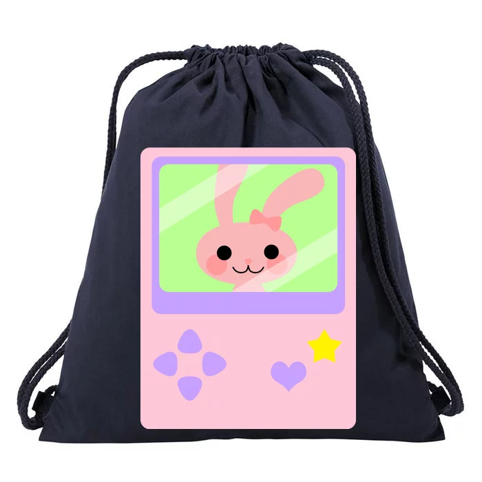 Kawaii Gamer Bunny Rabbit Drawstring Bag