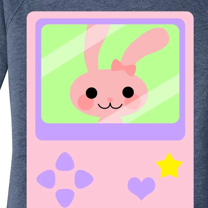 Kawaii Gamer Bunny Rabbit Women's Perfect Tri Tunic Long Sleeve Shirt