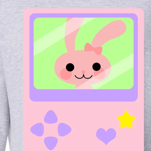 Kawaii Gamer Bunny Rabbit Cropped Pullover Crew