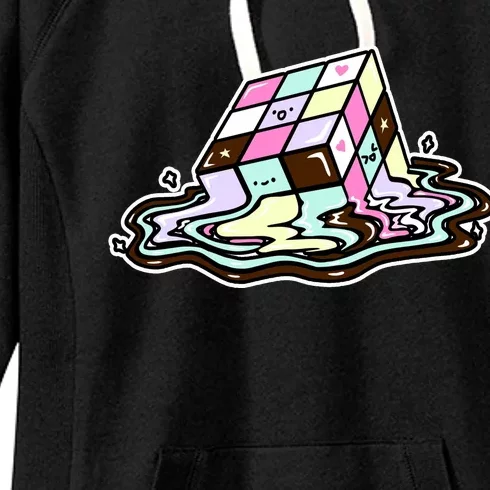 Kawaii Melting Melting Rubix Women's Fleece Hoodie