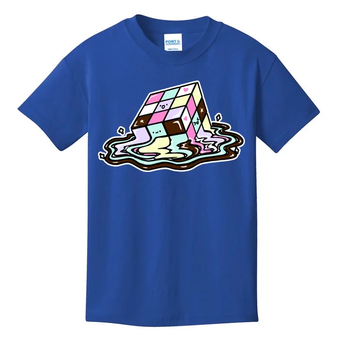 Kawaii Melting Melting Rubix Kids T-Shirt