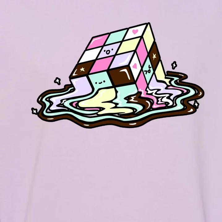 Kawaii Melting Melting Rubix Garment-Dyed Sweatshirt