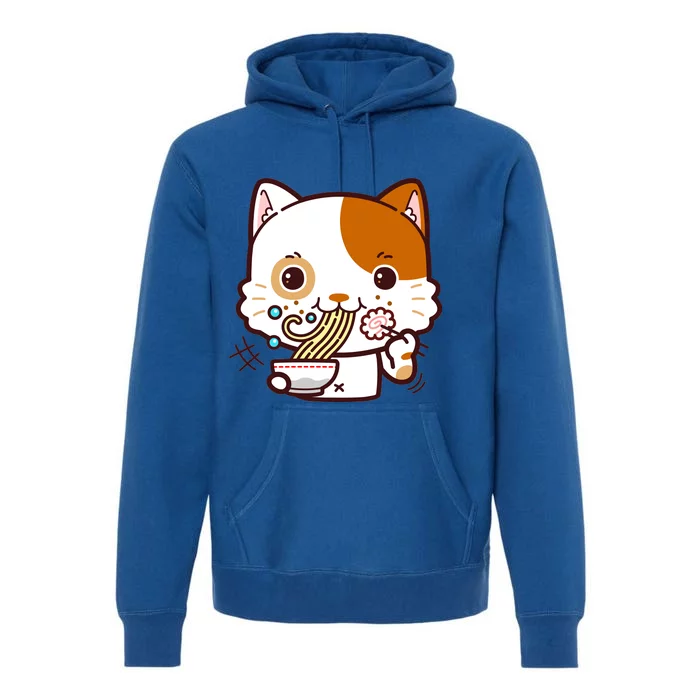 Kawaii Ramen Cat Premium Hoodie