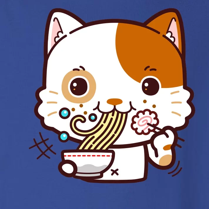 Kawaii Ramen Cat Toddler Long Sleeve Shirt