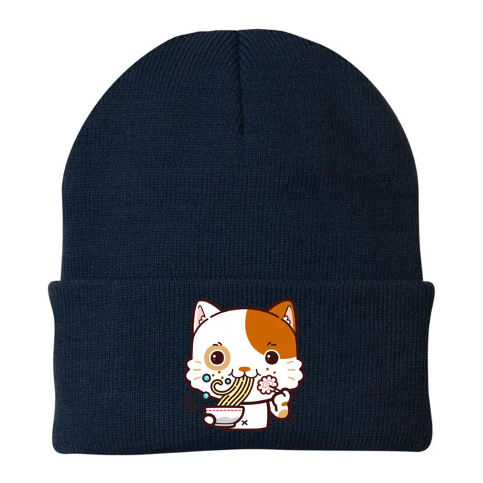 Kawaii Ramen Cat Knit Cap Winter Beanie