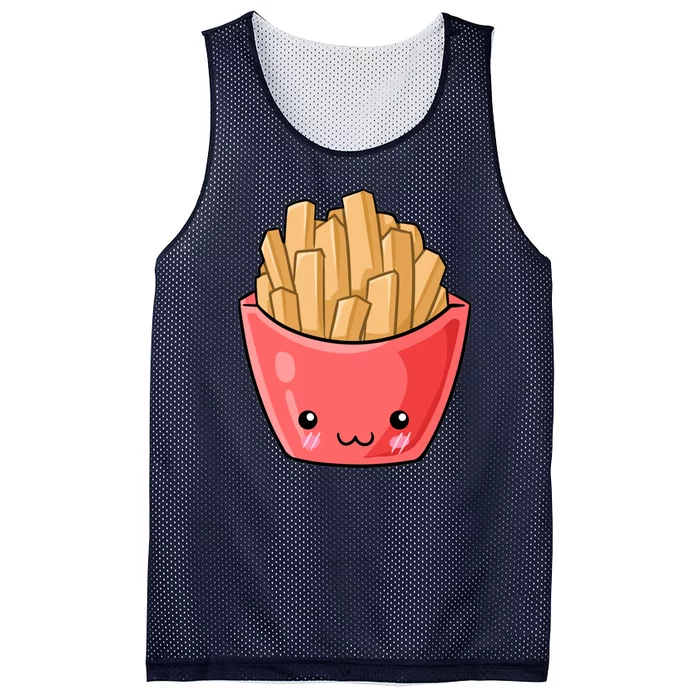 Kawii French Fry Mesh Reversible Basketball Jersey Tank