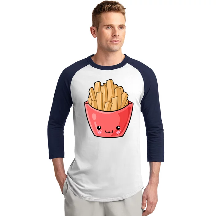 Kawii French Fry Baseball Sleeve Shirt