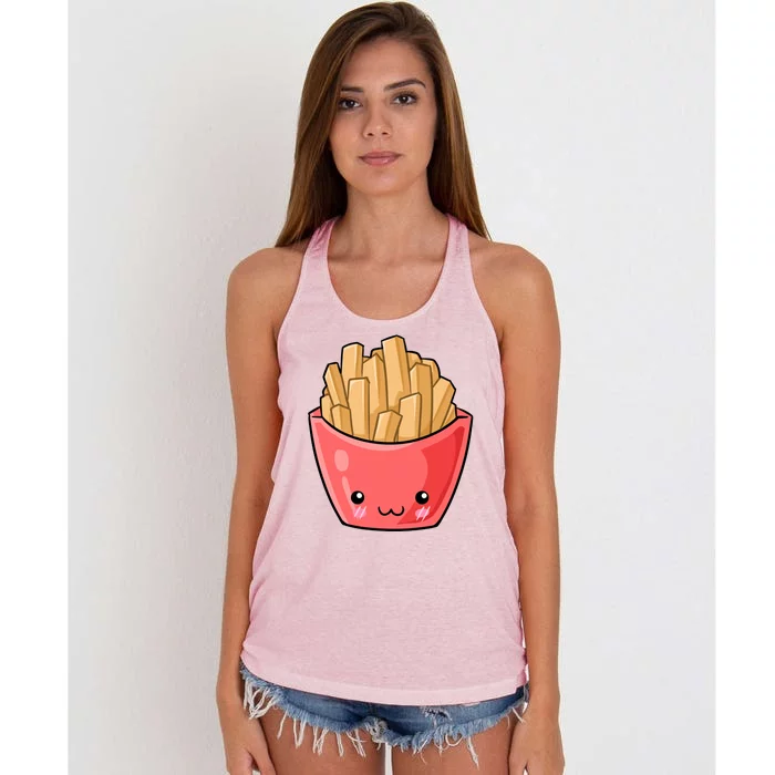 Kawii French Fry Women's Knotted Racerback Tank