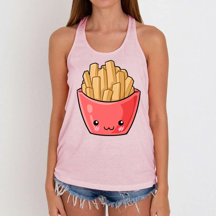 Kawii French Fry Women's Knotted Racerback Tank