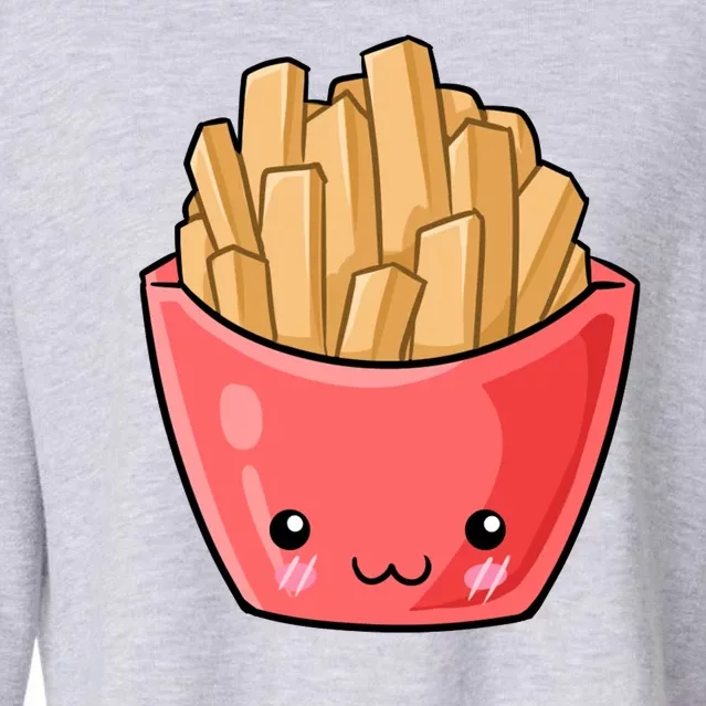 Kawii French Fry Cropped Pullover Crew