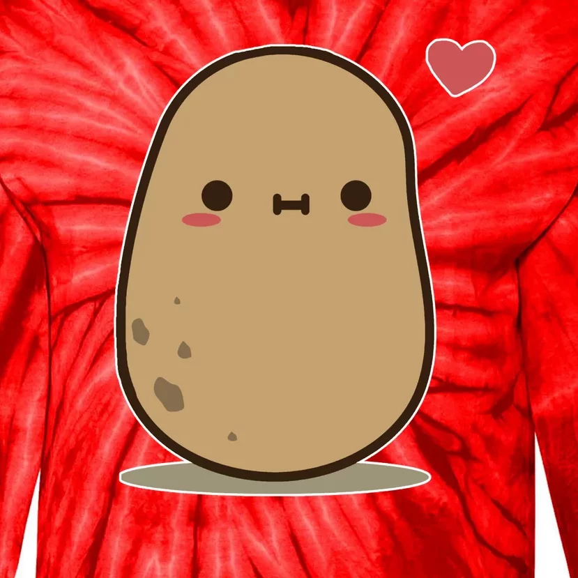 Kawii Potato Tie-Dye Long Sleeve Shirt