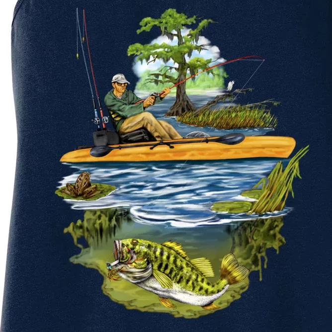 Kayak Fishing Women's Racerback Tank