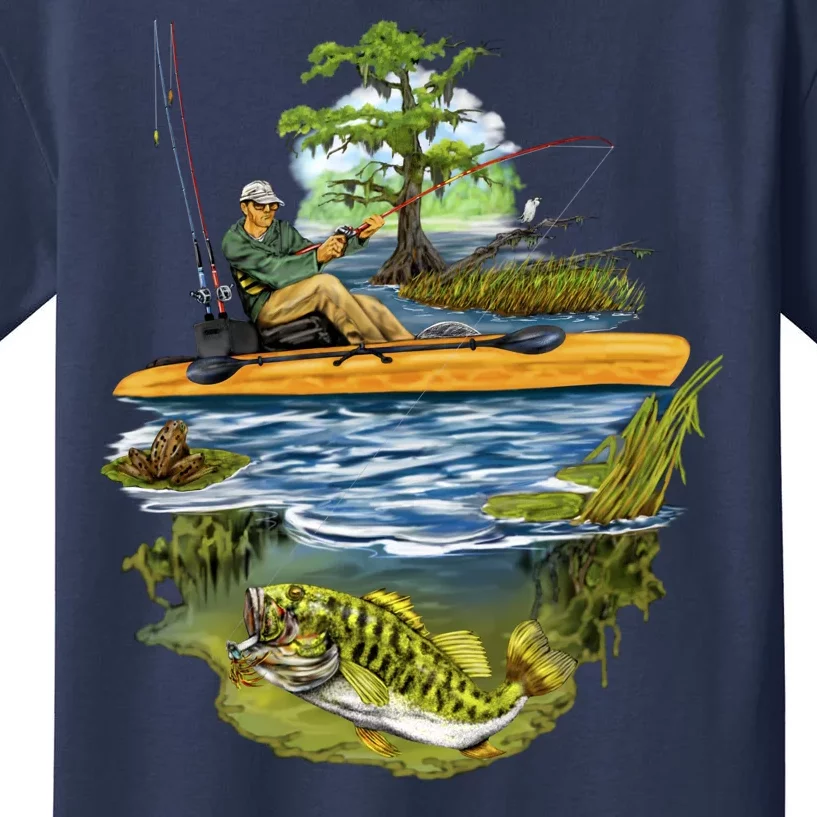 Kayak Fishing Kids T-Shirt