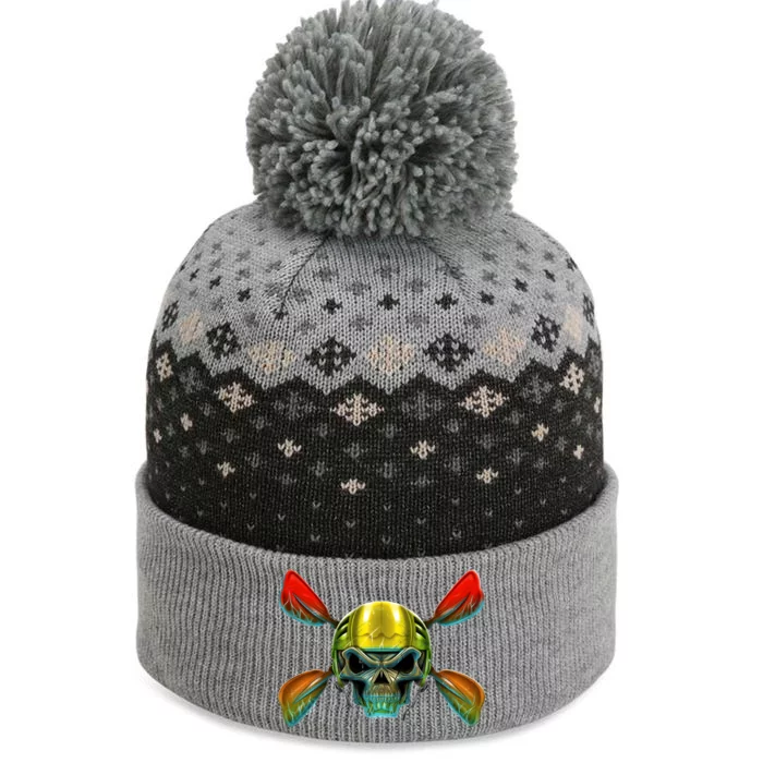 Kayak Skull The Baniff Cuffed Pom Beanie