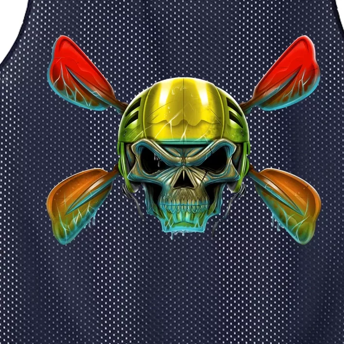 Kayak Skull Mesh Reversible Basketball Jersey Tank