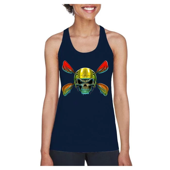 Kayak Skull Women's Racerback Tank