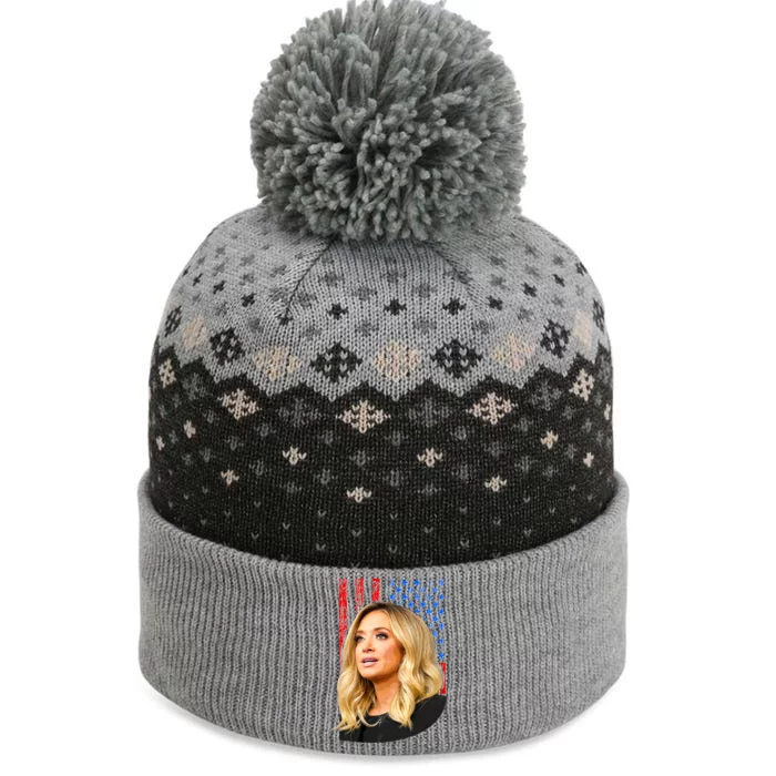 Kayleigh McEnany USA Flag The Baniff Cuffed Pom Beanie