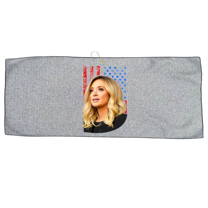 Kayleigh McEnany USA Flag Large Microfiber Waffle Golf Towel