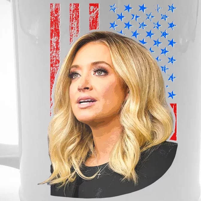 Kayleigh McEnany USA Flag Front & Back Beer Stein