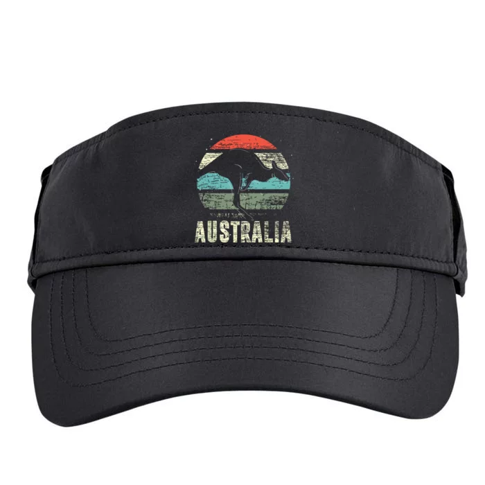 Kangaroo Aussie Zoo Animal Lover Retro Australia Adult Drive Performance Visor