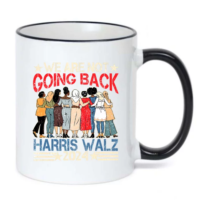 Kamala Blue.Wave 2024 We.Are Not Going Back Black Color Changing Mug