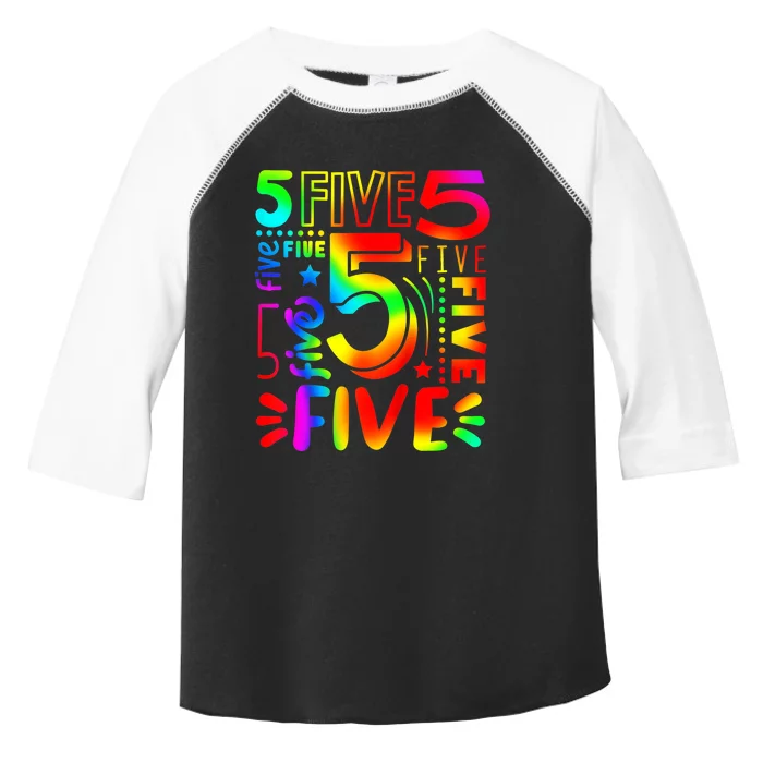 K.i.d.s b.o.y.s 5th Birthday Shirt, Girls 5th Birthday Tshirt, Birthday Toddler Fine Jersey T-Shirt