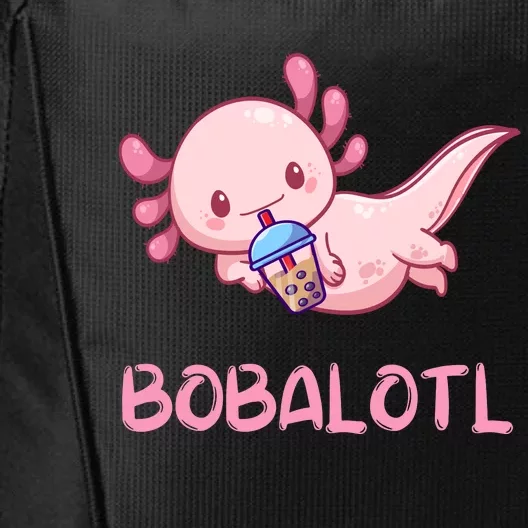 Kawaii Bobalotl Axolotl Bubble Boba Tea City Backpack