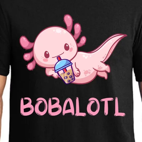 Kawaii Bobalotl Axolotl Bubble Boba Tea Pajama Set