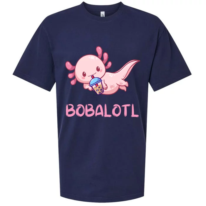 Kawaii Bobalotl Axolotl Bubble Boba Tea Sueded Cloud Jersey T-Shirt