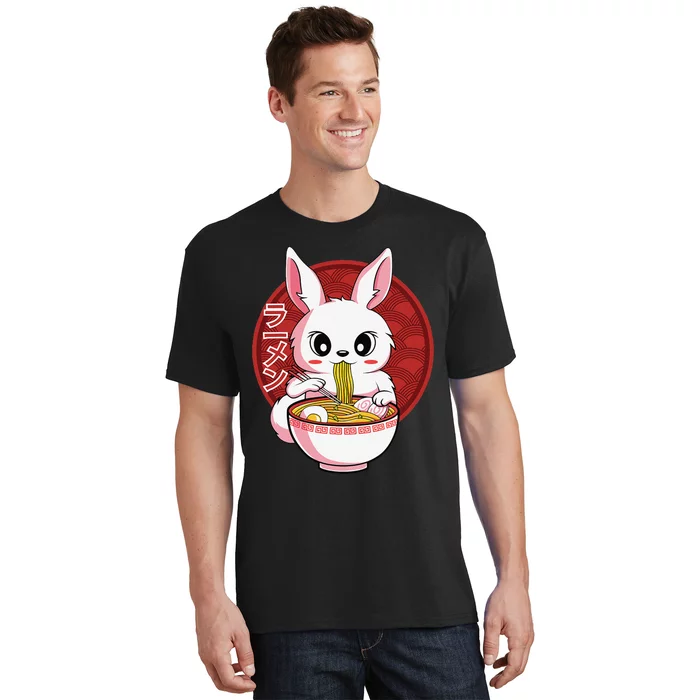 Kawaii Bunny Anime Ra Japanese Noodles Rabbit Lover T-Shirt