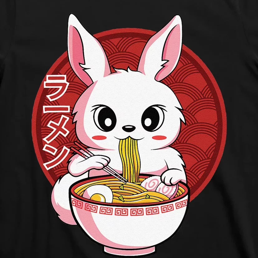 Kawaii Bunny Anime Ra Japanese Noodles Rabbit Lover T-Shirt