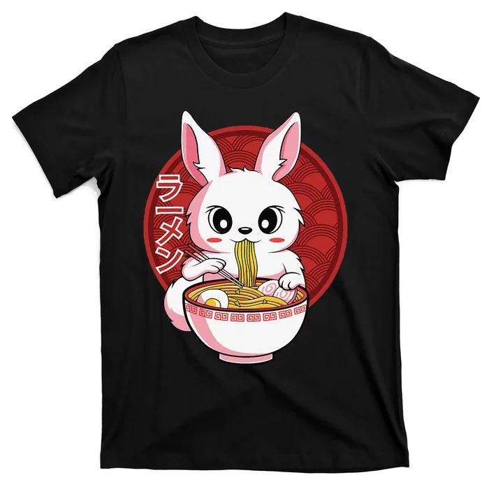 Kawaii Bunny Anime Ra Japanese Noodles Rabbit Lover T-Shirt