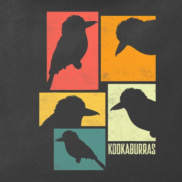 Kookaburra Birder Birdwatcher Ornithology Birds Silhouettes Zip Tote Bag