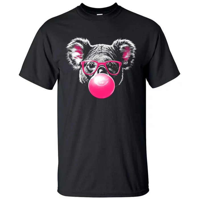 Koala Bear Blowing Bubblegum Tall T-Shirt