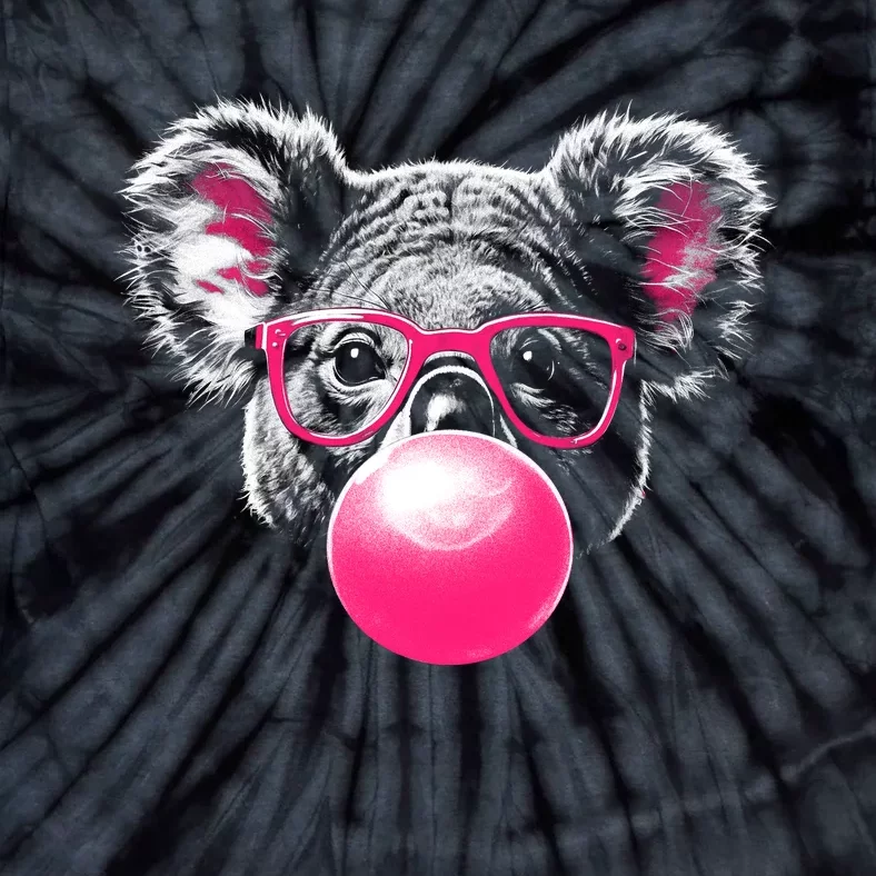 Koala Bear Blowing Bubblegum Tie-Dye T-Shirt