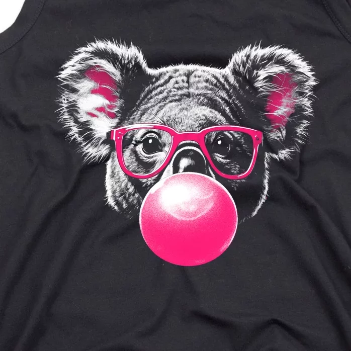 Koala Bear Blowing Bubblegum Tank Top