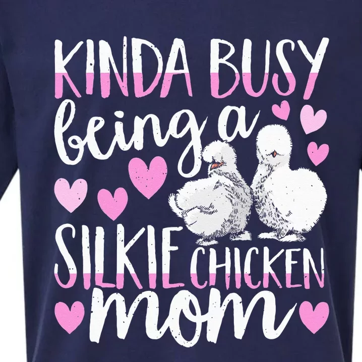 Kinda Busy Being A Silkie Chicken Mom Cute Silky Chicken Pet Sueded Cloud Jersey T-Shirt