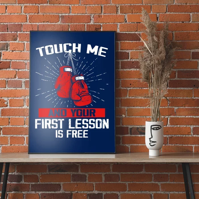 Kick Boxer Boxing Coach Funny Kick Boxing Lover Saying Poster