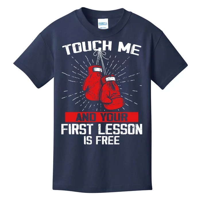 Kick Boxer Boxing Coach Funny Kick Boxing Lover Saying Kids T-Shirt