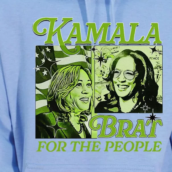 Kamala Brat Comic For The People President 2024 American Unisex Surf Hoodie