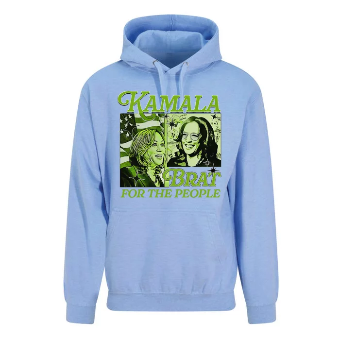 Kamala Brat Comic For The People President 2024 American Unisex Surf Hoodie